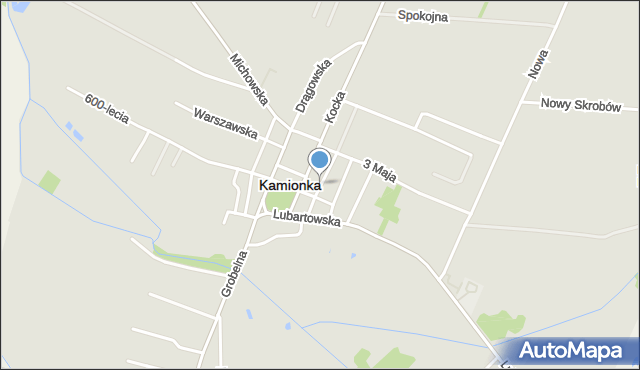 Kamionka powiat lubartowski, Nowy Rynek, mapa Kamionka powiat lubartowski