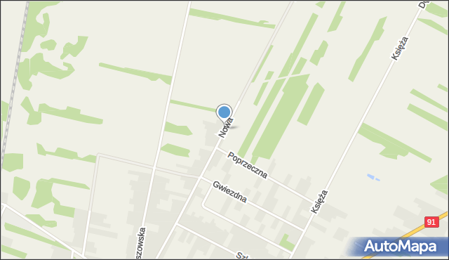 Kłomnice, Nowa, mapa Kłomnice