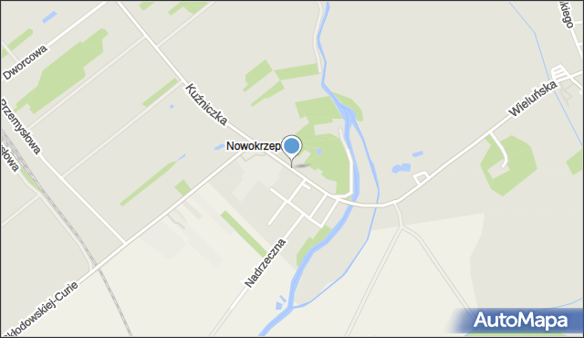 Krzepice powiat kłobucki, Nowokrzepice, mapa Krzepice powiat kłobucki