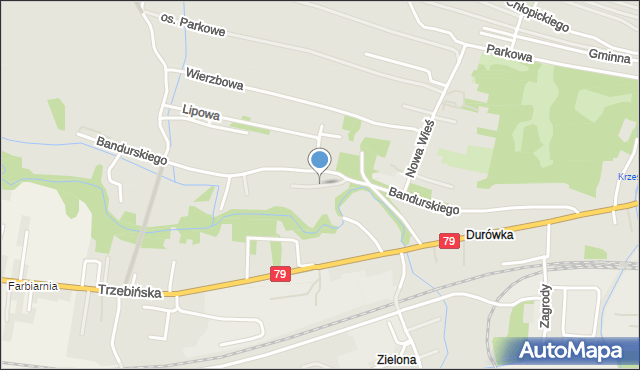 Krzeszowice, Nowa Wieś Dolna, mapa Krzeszowice