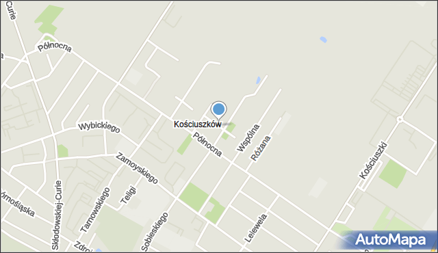 Kutno, Norwida Cypriana Kamila, mapa Kutno