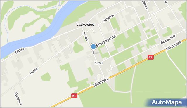 Laskowiec gmina Rzekuń, Nowa, mapa Laskowiec gmina Rzekuń