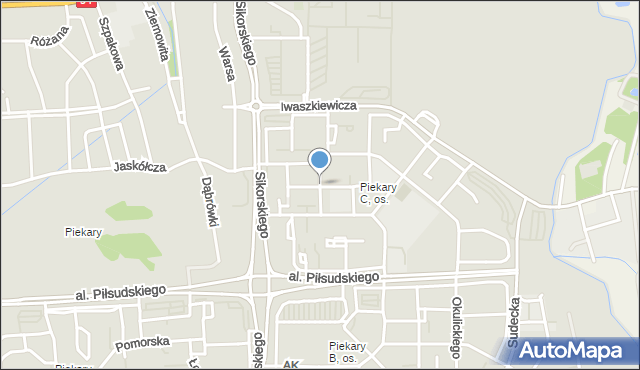 Legnica, Norwida Cypriana Kamila, mapa Legnicy