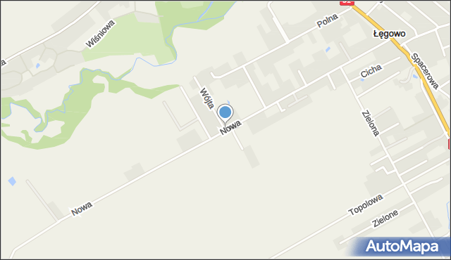 Łęgowo gmina Pruszcz Gdański, Nowa, mapa Łęgowo gmina Pruszcz Gdański