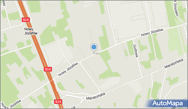Łódź, Nowy Józefów, mapa Łodzi