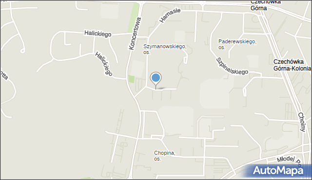 Lublin, Noskowskiego Zygmunta, mapa Lublina