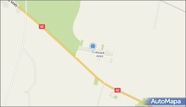 Markotów Mały, Nowa Wieś, mapa Markotów Mały