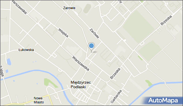 Międzyrzec Podlaski, Nowa, mapa Międzyrzec Podlaski