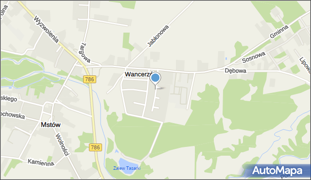 Mstów powiat częstochowski, Nowa, mapa Mstów powiat częstochowski
