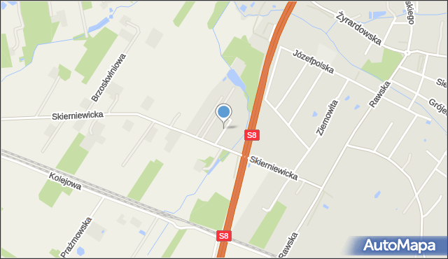 Mszczonów, Nowa, mapa Mszczonów