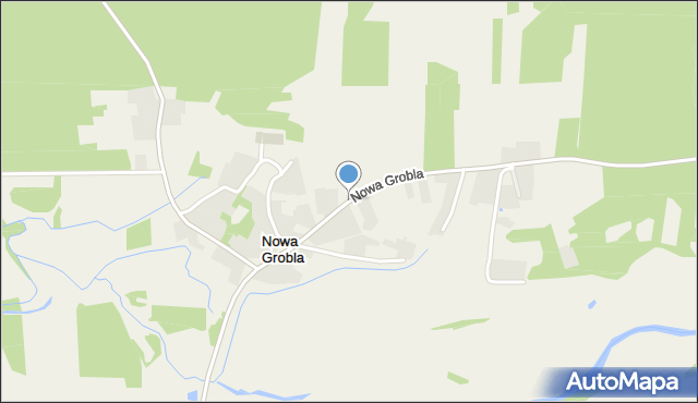 Nowa Grobla gmina Oleszyce, Nowa Grobla, mapa Nowa Grobla gmina Oleszyce