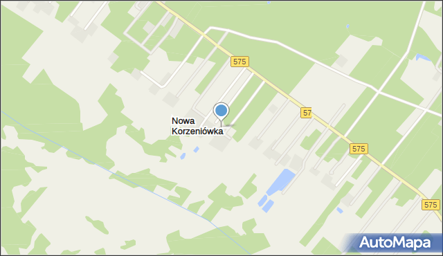 Nowa Korzeniówka, Nowa Korzeniówka, mapa Nowa Korzeniówka