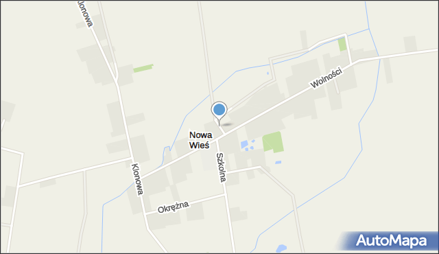 Nowa Wieś gmina Sokołów Podlaski, Nowa Wieś, mapa Nowa Wieś gmina Sokołów Podlaski