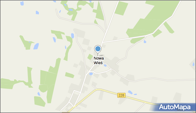 Nowa Wieś gmina Stężyca, Nowa Wieś, mapa Nowa Wieś gmina Stężyca