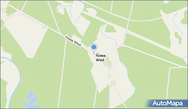 Nowa Wieś gmina Wągrowiec, Nowa Wieś, mapa Nowa Wieś gmina Wągrowiec