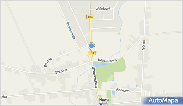 Nowa Wieś gmina Wronki, Nowowiejska, mapa Nowa Wieś gmina Wronki