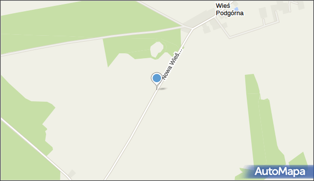 Nowa Wieś Podgórna, Nowa Wieś Podgórna, mapa Nowa Wieś Podgórna