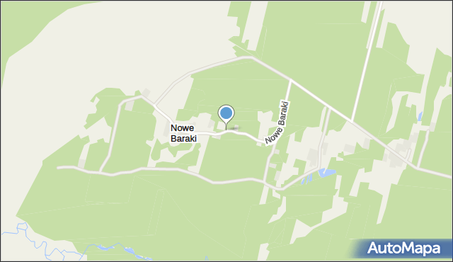 Nowe Baraki, Nowe Baraki, mapa Nowe Baraki
