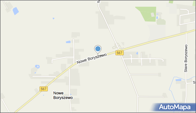 Nowe Boryszewo, Nowe Boryszewo, mapa Nowe Boryszewo