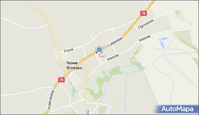 Nowe Brzesko, Nowy Rynek, mapa Nowe Brzesko