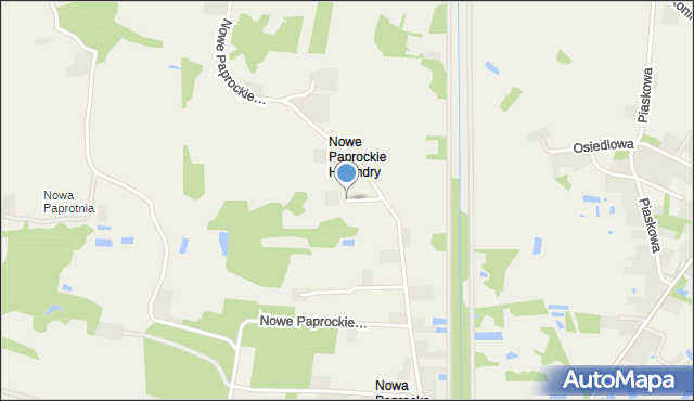 Nowe Paprockie Holendry, Nowe Paprockie Holendry, mapa Nowe Paprockie Holendry