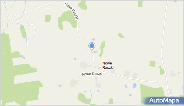 Nowe Raczki, Nowe Raczki, mapa Nowe Raczki