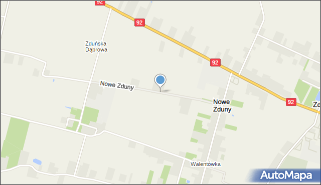 Nowe Zduny, Nowe Zduny, mapa Nowe Zduny