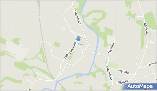 Nowogrodziec, Norwida Cypriana Kamila, mapa Nowogrodziec
