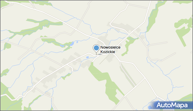 Nowosielce Kozickie, Nowosielce Kozickie, mapa Nowosielce Kozickie