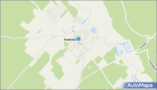 Nowosiółki gmina Gródek, Nowosiółki, mapa Nowosiółki gmina Gródek