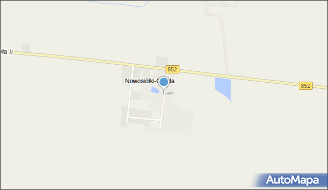 Nowosiółki gmina Telatyn, Nowosiółki-Osada, mapa Nowosiółki gmina Telatyn