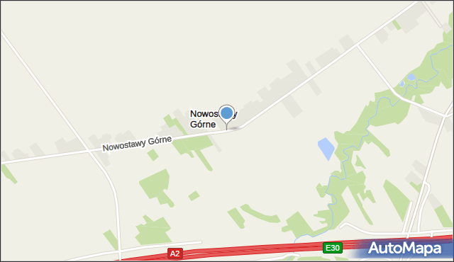 Nowostawy Górne, Nowostawy Górne, mapa Nowostawy Górne