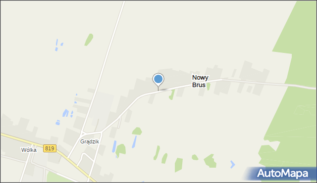 Nowy Brus, Nowy Brus, mapa Nowy Brus