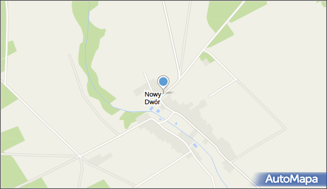 Nowy Dwór gmina Lidzbark, Nowy Dwór, mapa Nowy Dwór gmina Lidzbark