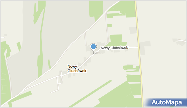 Nowy Głuchówek, Nowy Głuchówek, mapa Nowy Głuchówek