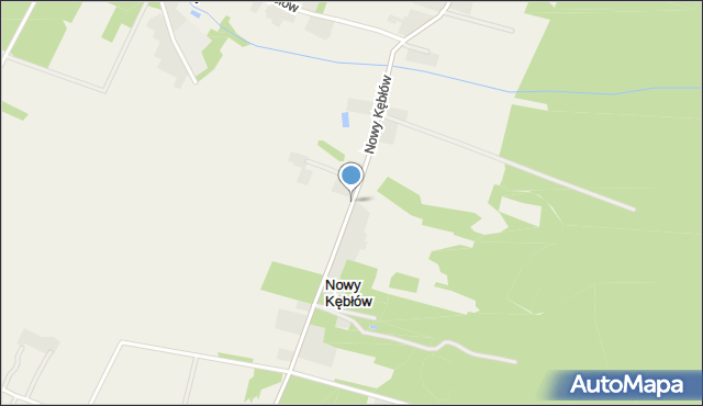 Nowy Kębłów, Nowy Kębłów, mapa Nowy Kębłów