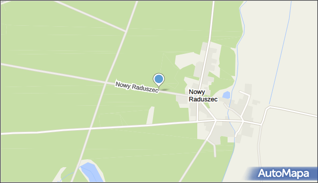 Nowy Raduszec, Nowy Raduszec, mapa Nowy Raduszec