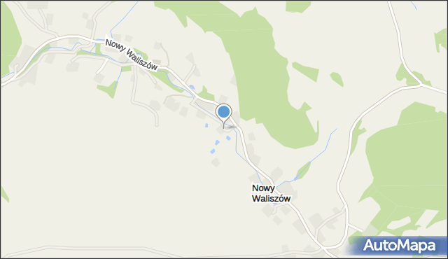Nowy Waliszów, Nowy Waliszów, mapa Nowy Waliszów