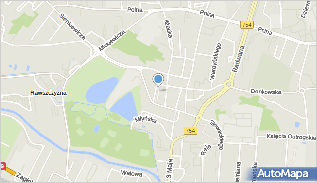 Ostrowiec Świętokrzyski, Nowa, mapa Ostrowiec Świętokrzyski