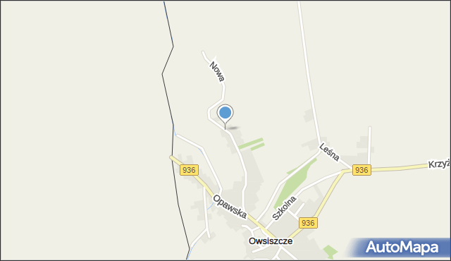 Owsiszcze, Nowa, mapa Owsiszcze