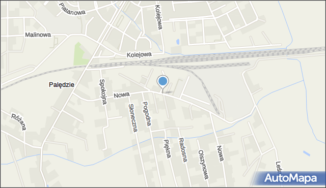 Palędzie, Nowa, mapa Palędzie