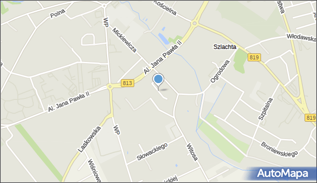 Parczew, Norwida Cypriana Kamila, mapa Parczew