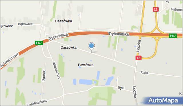 Piotrków Trybunalski, Nowowiejska, mapa Piotrków Trybunalski
