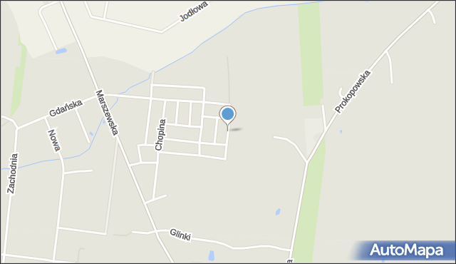 Pleszew, Nowowiejskiego Feliksa, mapa Pleszew