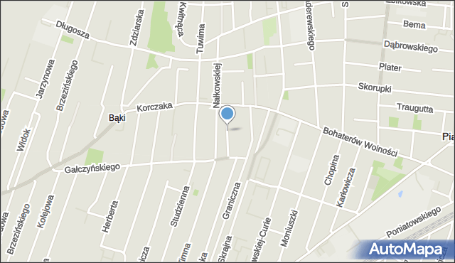 Pruszków, Norwida Cypriana Kamila, mapa Pruszków