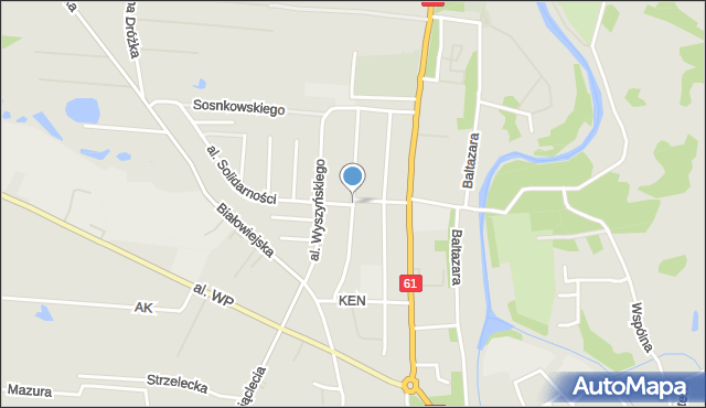 Pułtusk, Nowaka Alojzego, ppłk., mapa Pułtusk