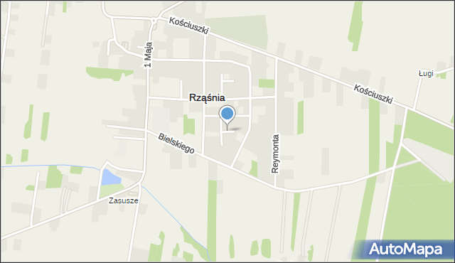 Rząśnia, Norwida Cypriana Kamila, mapa Rząśnia