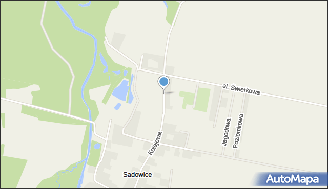Sadowice gmina Kąty Wrocławskie, Nowe Osiedle, mapa Sadowice gmina Kąty Wrocławskie