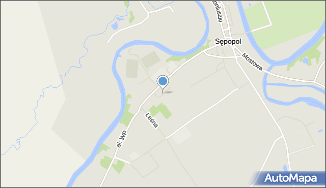 Sępopol, Nowa, mapa Sępopol