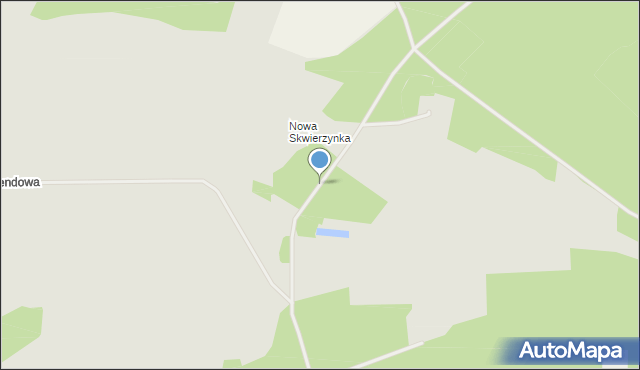 Skwierzyna, Nowa Skwierzynka, mapa Skwierzyna